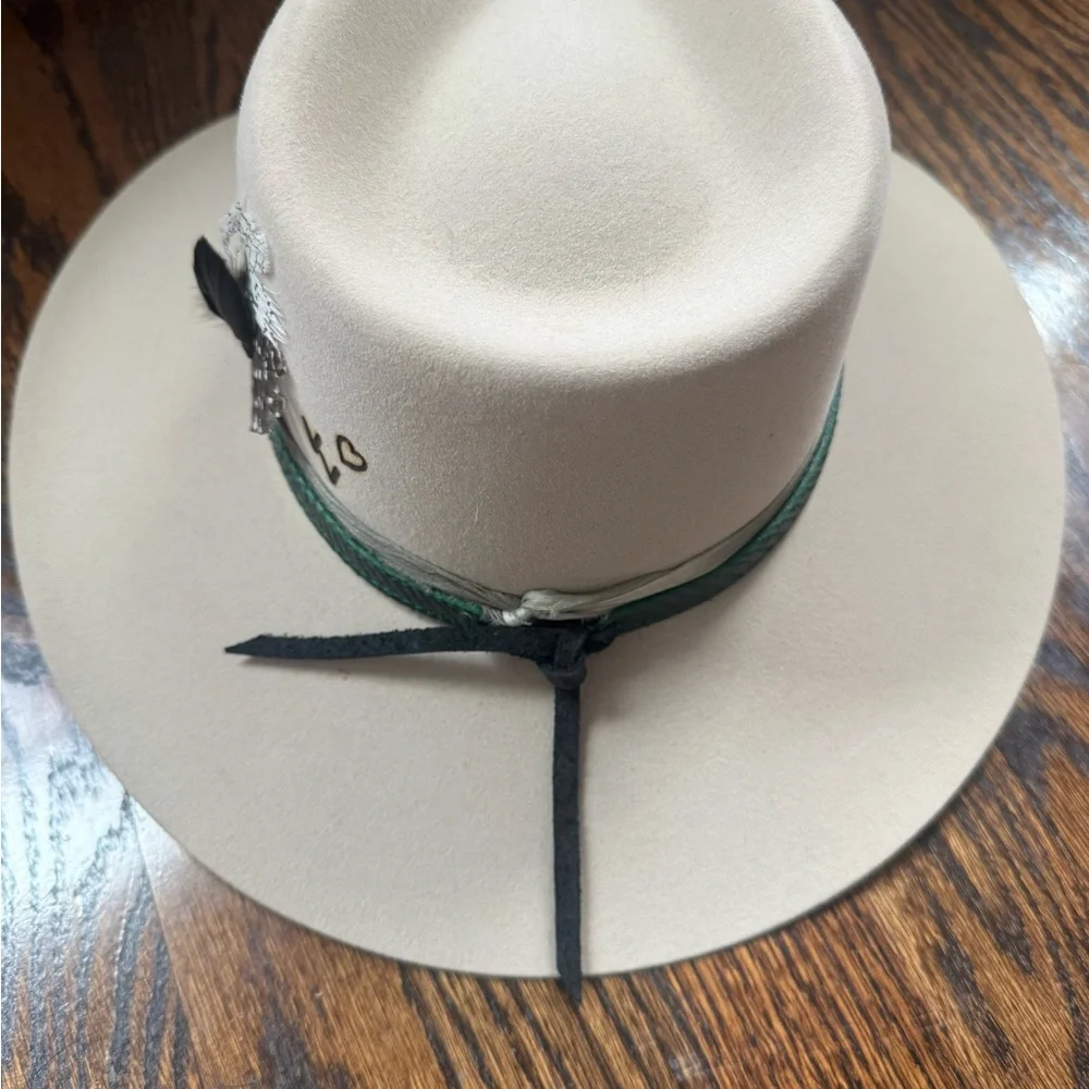 GORGEOUS KEMO SABE STETSON COWGIRL 🤠 HAT! INCLUDES SNAKESKIN HAT BAND! SZ 7 1/8 - Picture 8 of 8